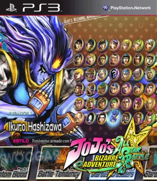 Personajes JoJos Bizarre Adventure All Star Battle PS3
