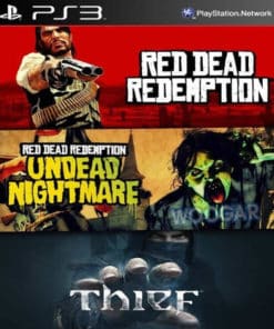 Combo Red Dead Redemption + Undead Nightmare + Thief PS3