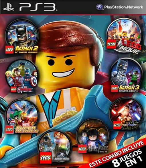 Mega Combo Lego Platinum (8 en 1) PS3