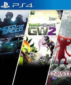 Combo Planta vs Zombies Garden Warfare 2 + Need for Speed + Unravel PS4