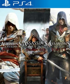 Assassins Creed Triple Pack: Black Flag, Unity, Syndicate PS4