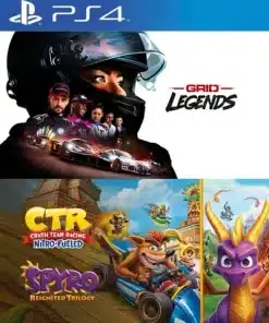 Combo Grid Legends + Crash Team Racing Nitro Fueled + Spyro PS4