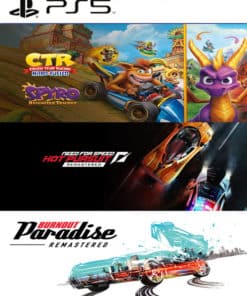Combo Burnout Paradise Remastered + Crash Team Racing Nitro-Fueled + Spyro + Need for Speed Hot Pursuit Remastered PS5 RETRO