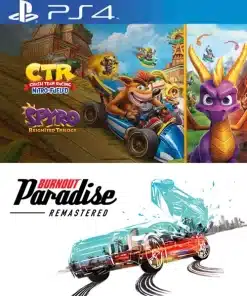 Combo Burnout Paradise Remastered + Crash Team Racing Nitro-Fueled + Spyro PS4
