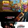 Combo GRID Legends + Need for Speed Hot Pursuit Remastered + Crash Team Racing Nitro Fueled + Spyro PS5 RETRO