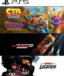 Combo GRID Legends + Need for Speed Hot Pursuit Remastered + Crash Team Racing Nitro Fueled + Spyro PS5 RETRO